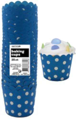 Baking Cups - Blue Dots - Click Image to Close